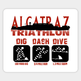 Alcatraz Triathlon Magnet